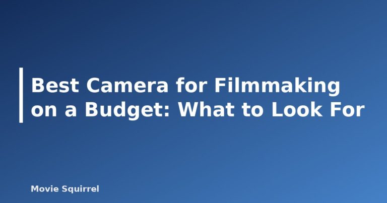 Best Camera for Filmmaking on a Budget: What to Look For - featured image
