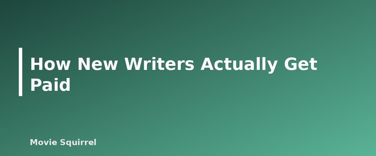 How New Writers Actually Get Paid - illustration for How Much Do Screenwriters Make? WGA Minimums Explained