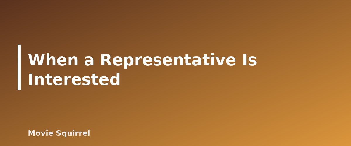 When a Representative Is Interested - illustration for How to Get a Literary Manager or Agent as a New Screenwriter