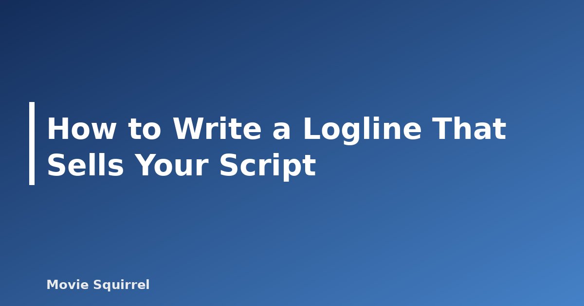 How to Write a Logline That Sells Your Script - featured image