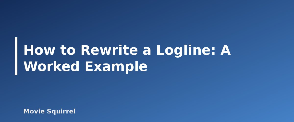 How to Rewrite a Logline: A Worked Example - illustration for How to Write a Logline That Sells Your Script