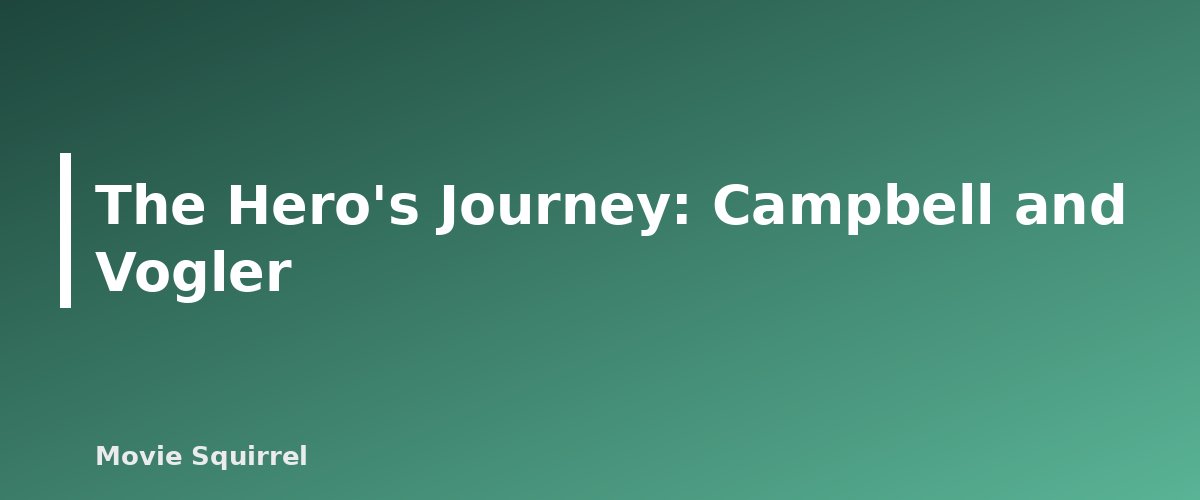 The Hero's Journey: Campbell and Vogler - illustration for Screenplay Structure Explained: Three Acts, Save the Cat and Beat Sheets