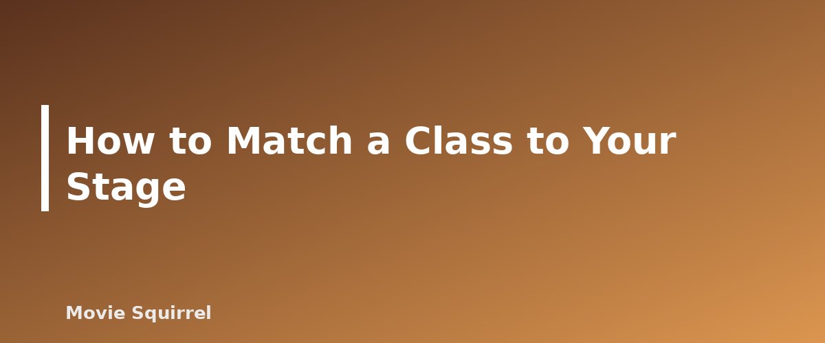 How to Match a Class to Your Stage - illustration for Screenwriting Classes: How to Choose the Right One for Your Stage