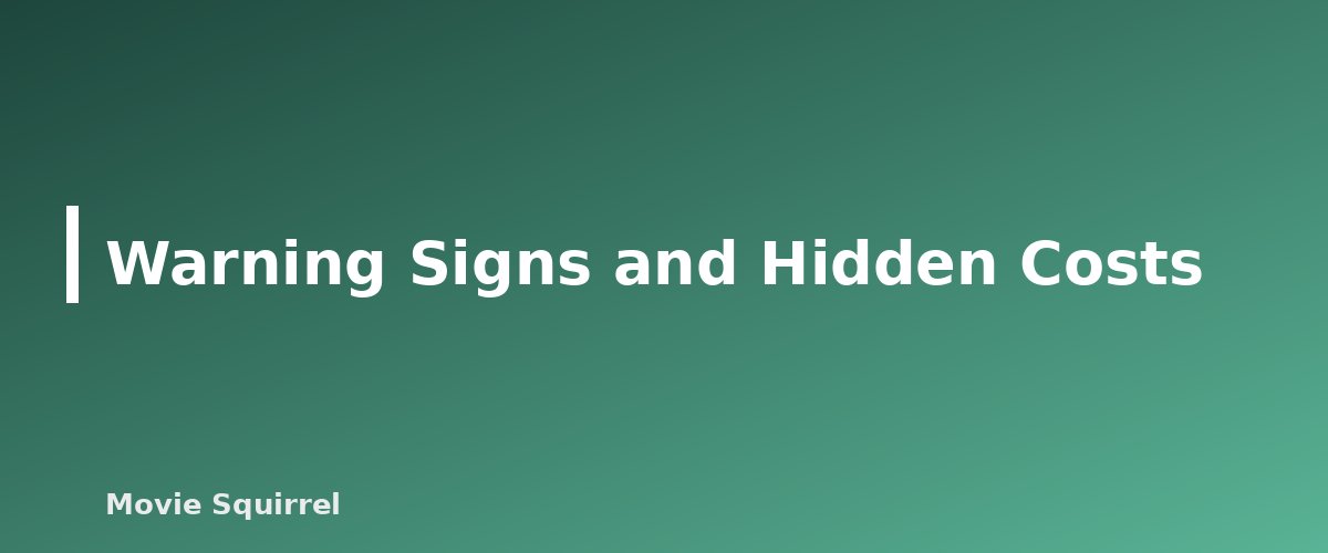 Warning Signs and Hidden Costs - illustration for Screenwriting Classes: How to Choose the Right One for Your Stage