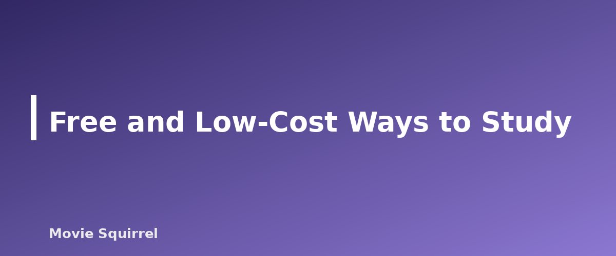 Free and Low-Cost Ways to Study - illustration for Screenwriting Classes: How to Choose the Right One for Your Stage