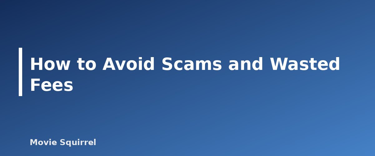 How to Avoid Scams and Wasted Fees - illustration for Screenwriting Contests and Fellowships Worth Entering